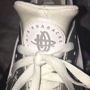 White & Grey Air Huaraches by NIKE